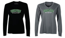 Load image into Gallery viewer, CSS Long Sleeve Ladies V-Neck Performance T-shirt
