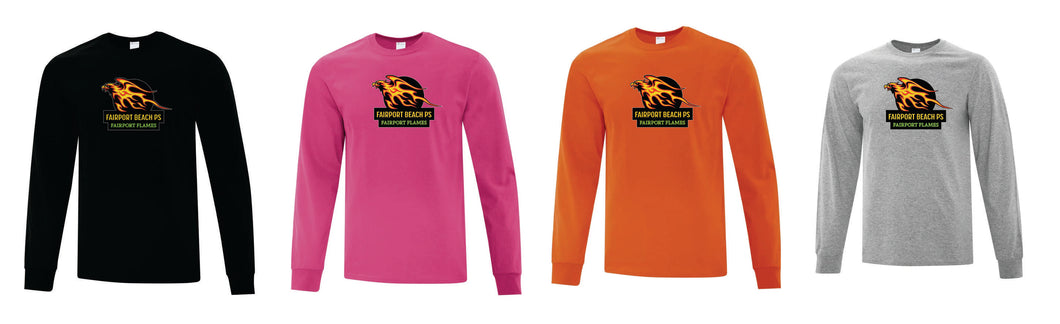 Fairport Beach Long Sleeve Cotton T-shirt