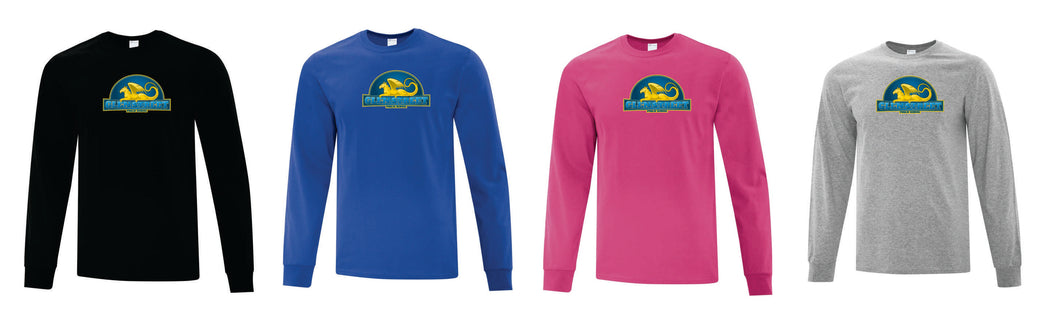 Glen Street Long Sleeve Cotton T-Shirt