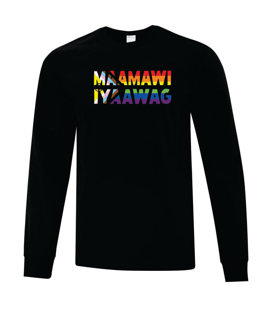 Maamawi iyaawag Long Sleeve Cotton Inclusive T-Shirt