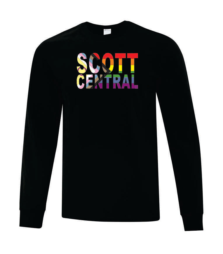 Scott Central Long Sleeve Cotton Pride T-Shirt